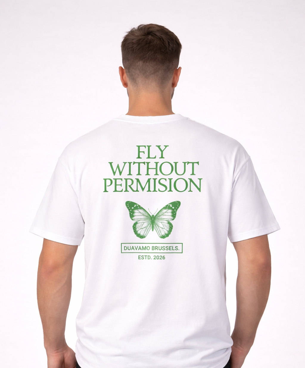 Duavamo Fly Without Permision T Shirt White