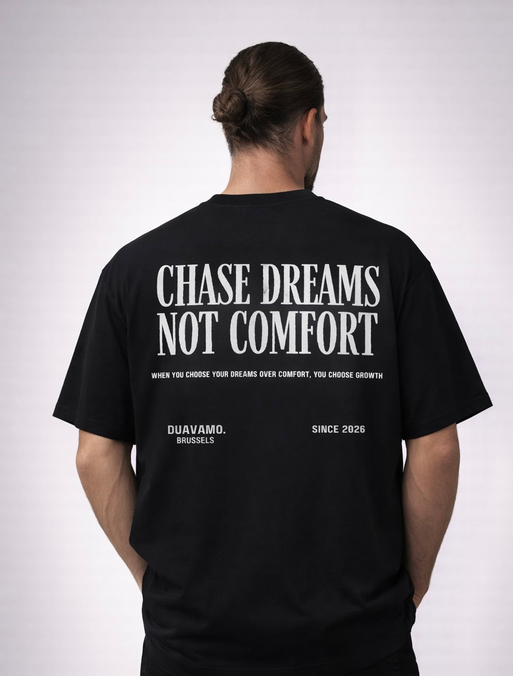 Duavamo Chase Dreams Oversized T shirt Black